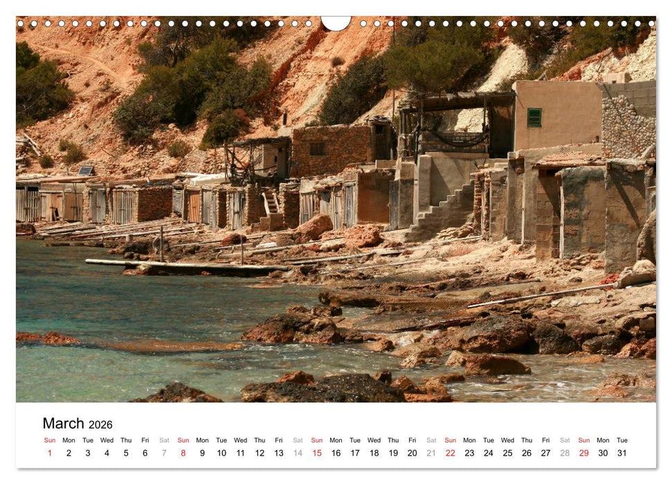 Beautiful Ibiza / UK-Version (CALVENDO Monthly Calendar 2026)