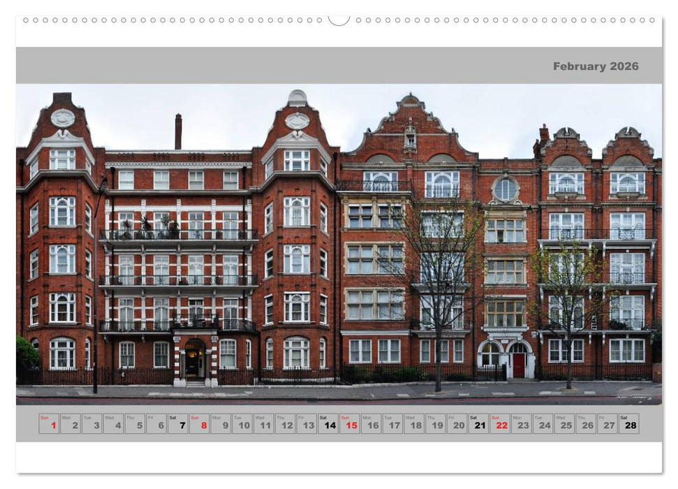 London Street Fronts 2026 / UK-Version (CALVENDO Premium-Calendar 2026)