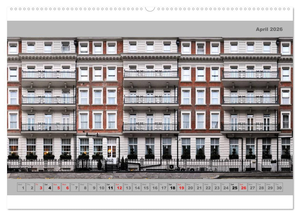 London Street Fronts 2026 / UK-Version (CALVENDO Premium-Calendar 2026)
