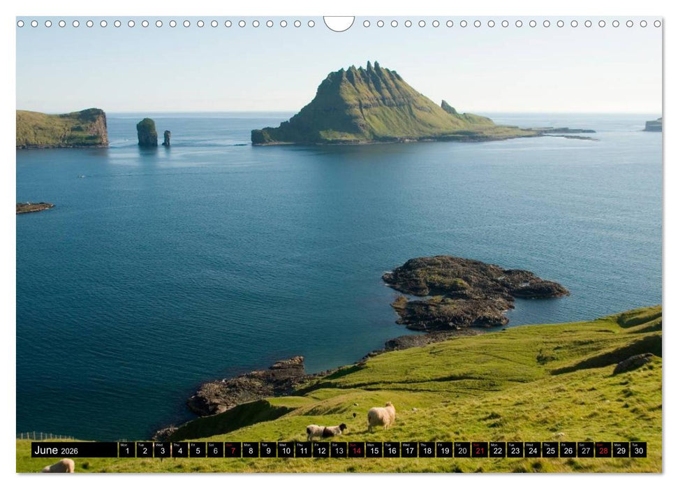 Faroe Islands / UK-Version (CALVENDO Monthly Calendar 2026)