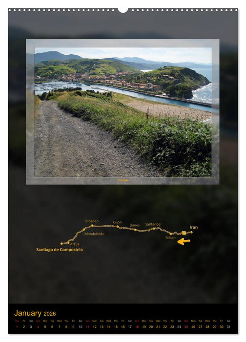 Camino del norte / UK-Version (CALVENDO Premium-Calendar 2026)