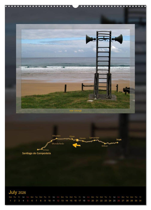 Camino del norte / UK-Version (CALVENDO Premium-Calendar 2026)