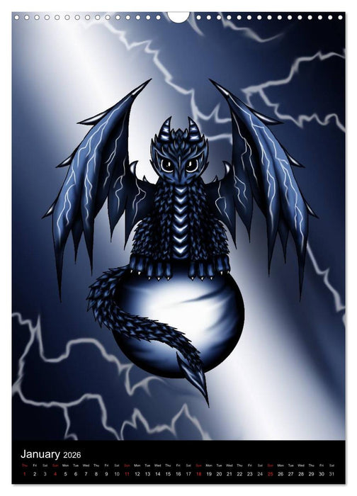 Dragons (CALVENDO Monthly Calendar 2026)