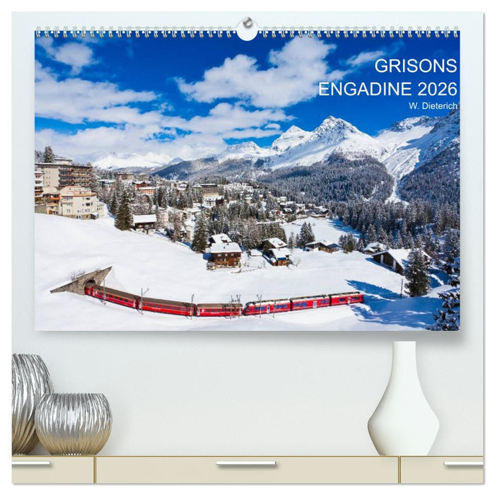 Grisons Engadine 2026 / UK-Version (CALVENDO Premium-Calendar 2026)