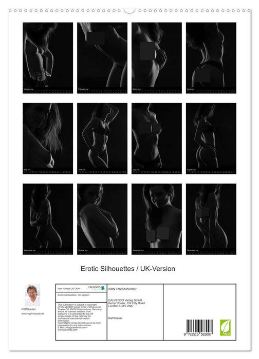 Erotic Silhouettes / UK-Version (CALVENDO Premium-Calendar 2026)