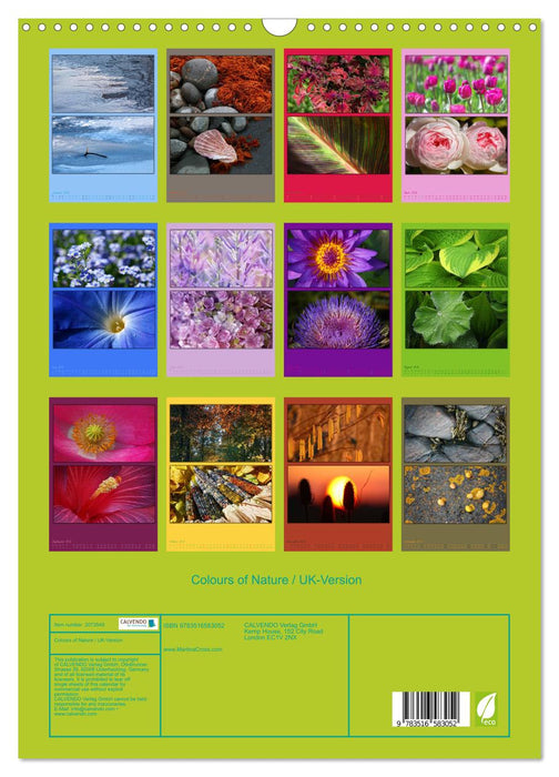 Colours of Nature / UK-Version (CALVENDO Monthly Calendar 2026)