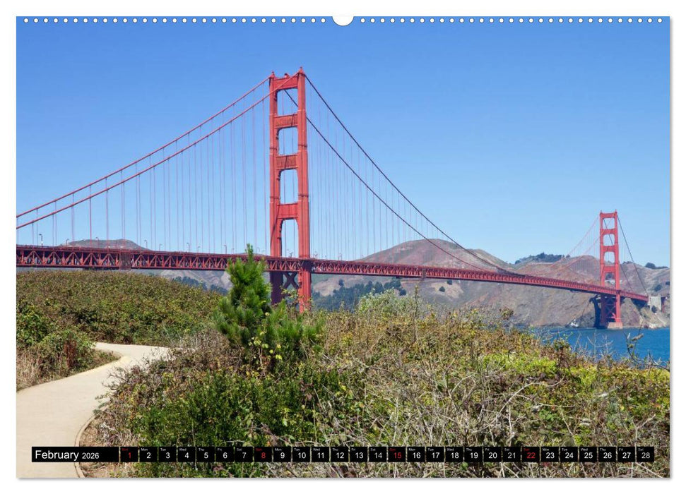GOLDEN GATE BRIDGE Fascinating San Francisco (CALVENDO Premium-Calendar 2026)