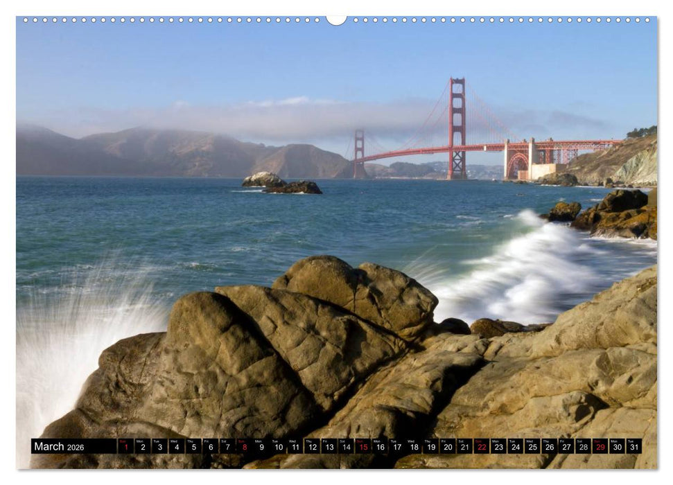 GOLDEN GATE BRIDGE Fascinating San Francisco (CALVENDO Premium-Calendar 2026)