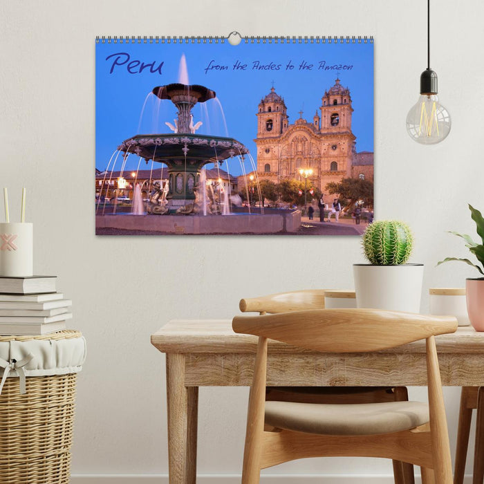 Peru - from the Andes to the Amazon / UK-Version (CALVENDO Monthly Calendar 2026)