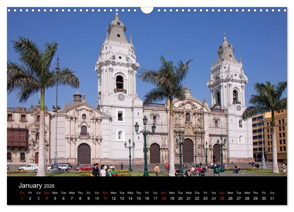 Peru - from the Andes to the Amazon / UK-Version (CALVENDO Monthly Calendar 2026)