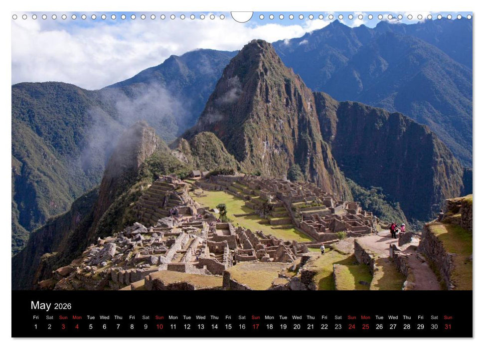 Peru - from the Andes to the Amazon / UK-Version (CALVENDO Monthly Calendar 2026)