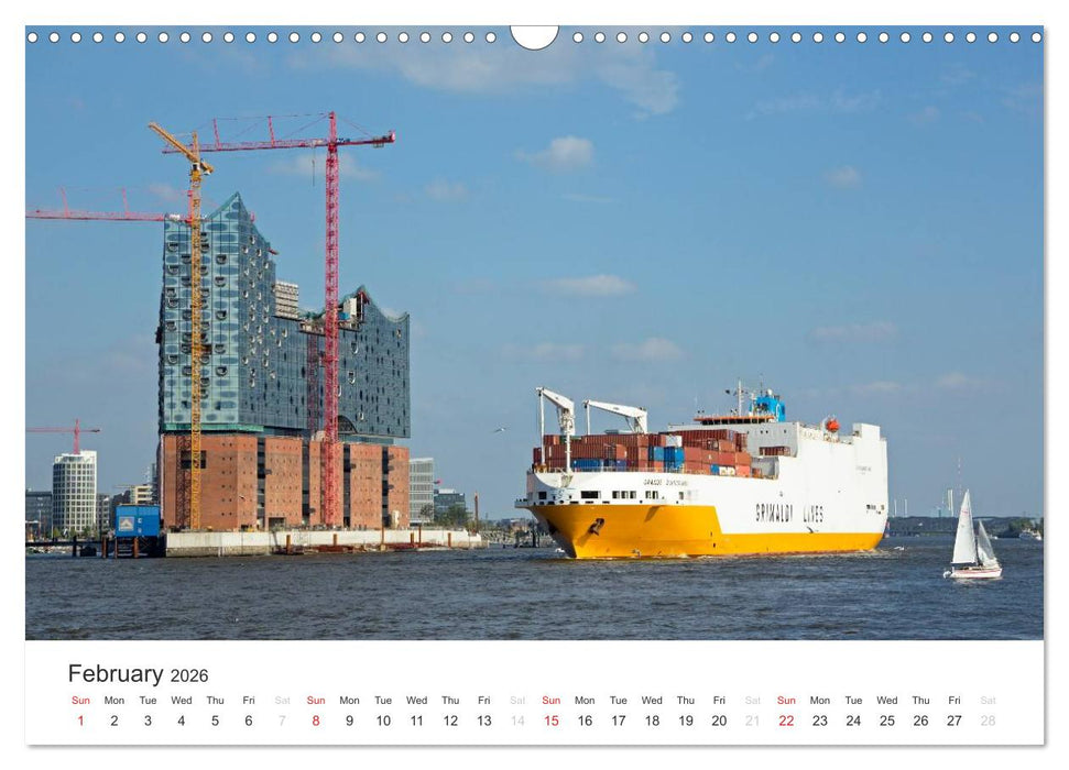 Hamburg / UK-Version (CALVENDO Monthly Calendar 2026)