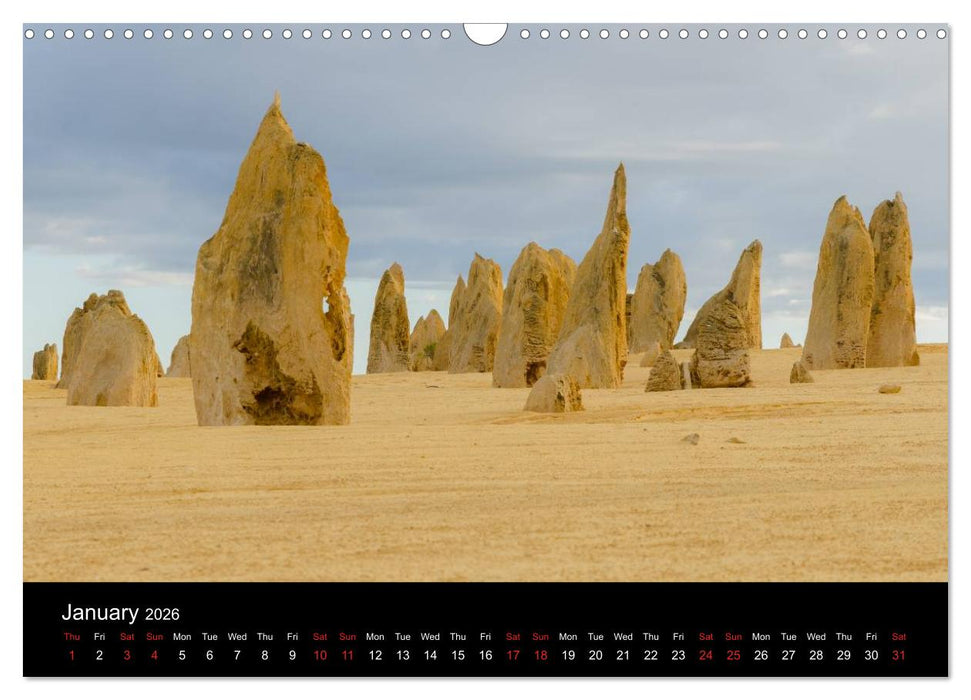 Western Australia / UK-Version (CALVENDO Monthly Calendar 2026)
