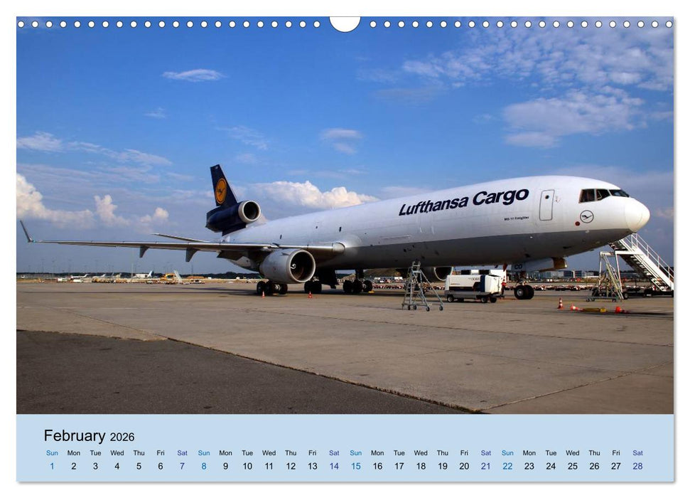 Wings over Frankfurt (UK Edition) (CALVENDO Monthly Calendar 2026)