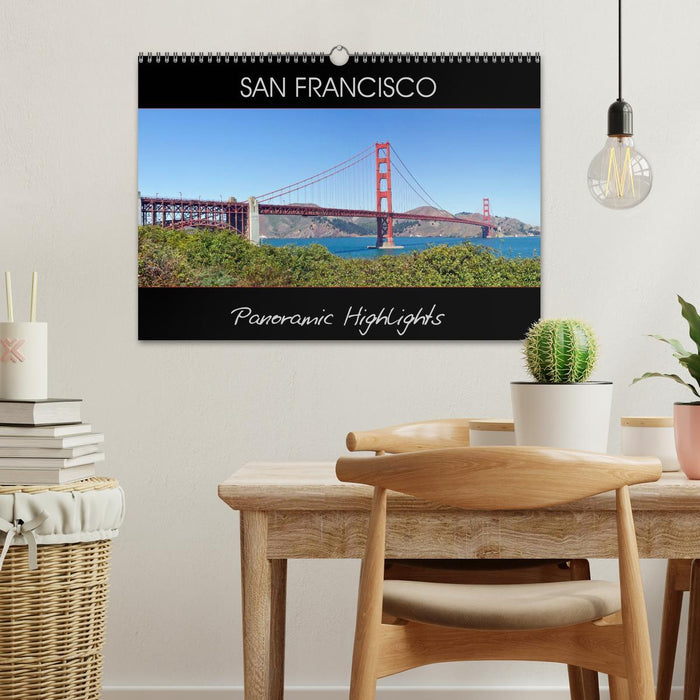 SAN FRANCISCO Panoramic Highlights (CALVENDO Monthly Calendar 2026)