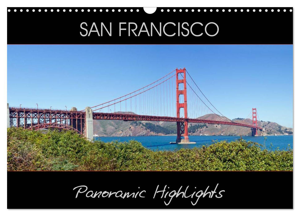 SAN FRANCISCO Panoramic Highlights (CALVENDO Monthly Calendar 2026)