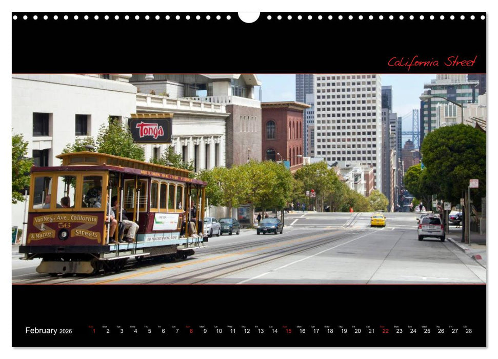 SAN FRANCISCO Panoramic Highlights (CALVENDO Monthly Calendar 2026)