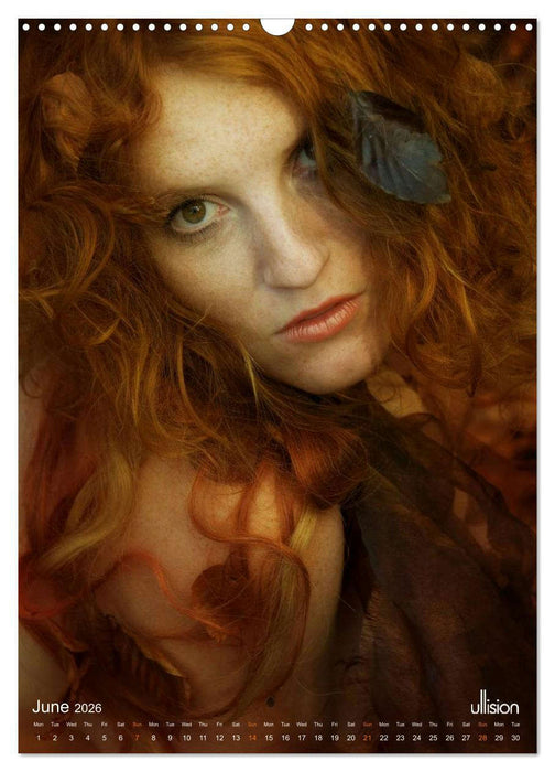 The stunning beauty of REDHEADS (CALVENDO Monthly Calendar 2026)