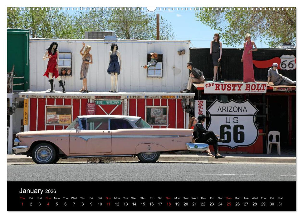 Route 66 in the Southwest (UK-Version) (CALVENDO Premium-Calendar 2026)