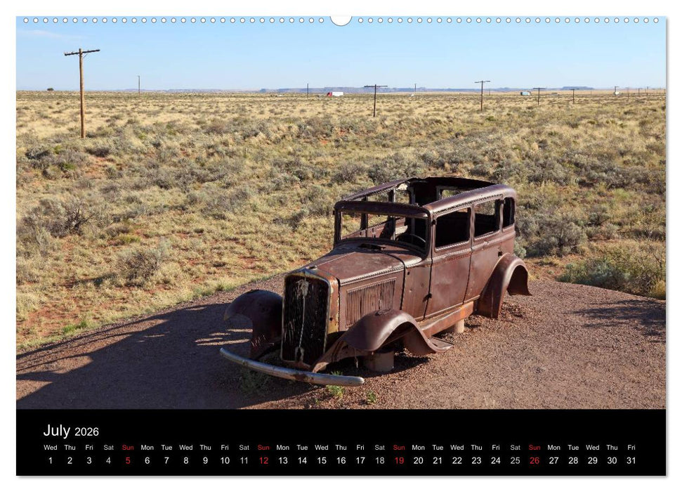 Route 66 in the Southwest (UK-Version) (CALVENDO Premium-Calendar 2026)