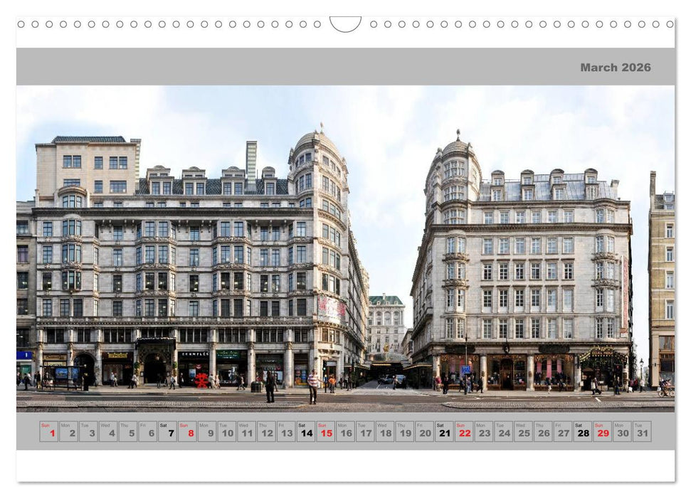 London Street Fronts 2026 / UK-Version (CALVENDO Monthly Calendar 2026)