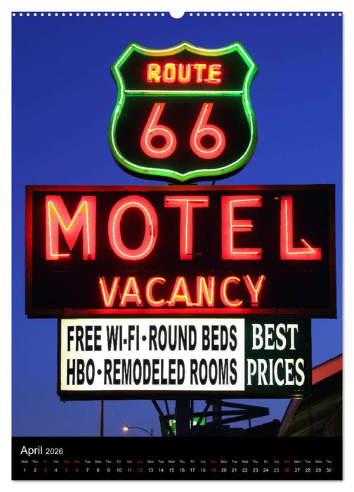 Route 66 (UK-Version) (CALVENDO Premium-Calendar 2026)