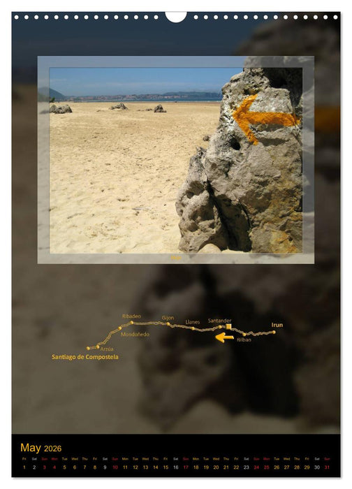 Camino del norte / UK-Version (CALVENDO Monthly Calendar 2026)