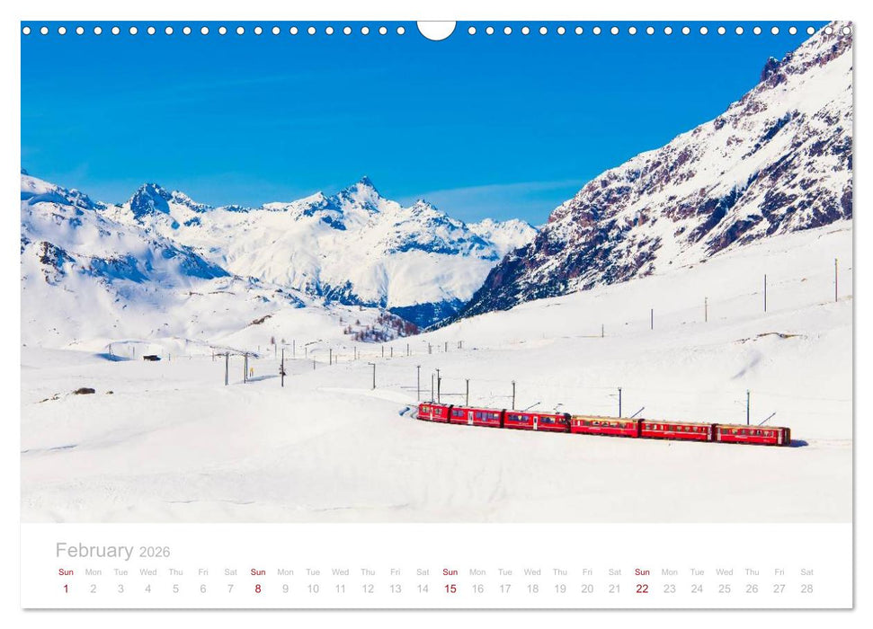 Grisons Engadine 2026 / UK-Version (CALVENDO Monthly Calendar 2026)