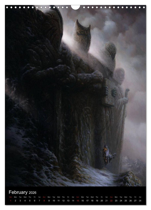 INNERSCAPES Fantasy Paintings by Christophe Vacher (CALVENDO Monthly Calendar 2026)