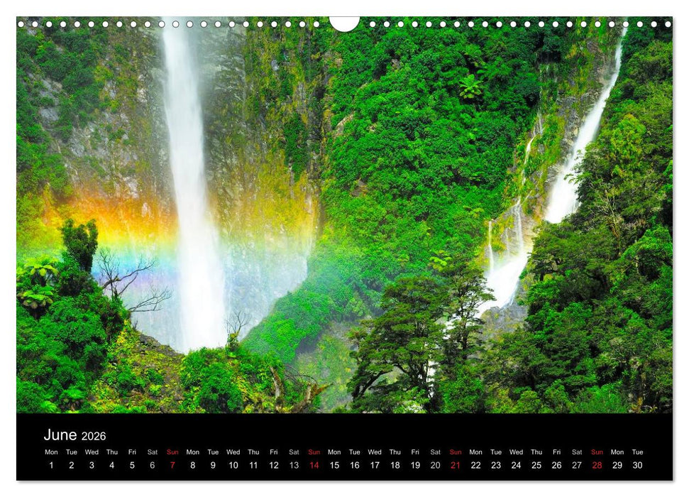 New Zealand (CALVENDO Monthly Calendar 2026)