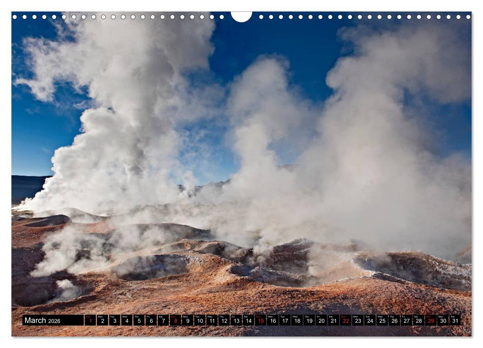 Bolivia Andean landscapes / UK-Version (CALVENDO Monthly Calendar 2026)