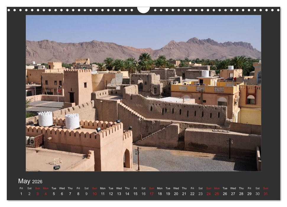 Magical Oman UK Version (CALVENDO Monthly Calendar 2026)