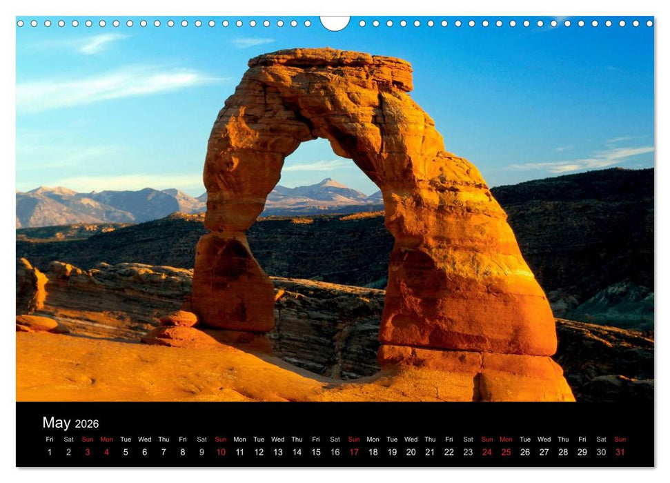 USA - National Parks (CALVENDO Monthly Calendar 2026)