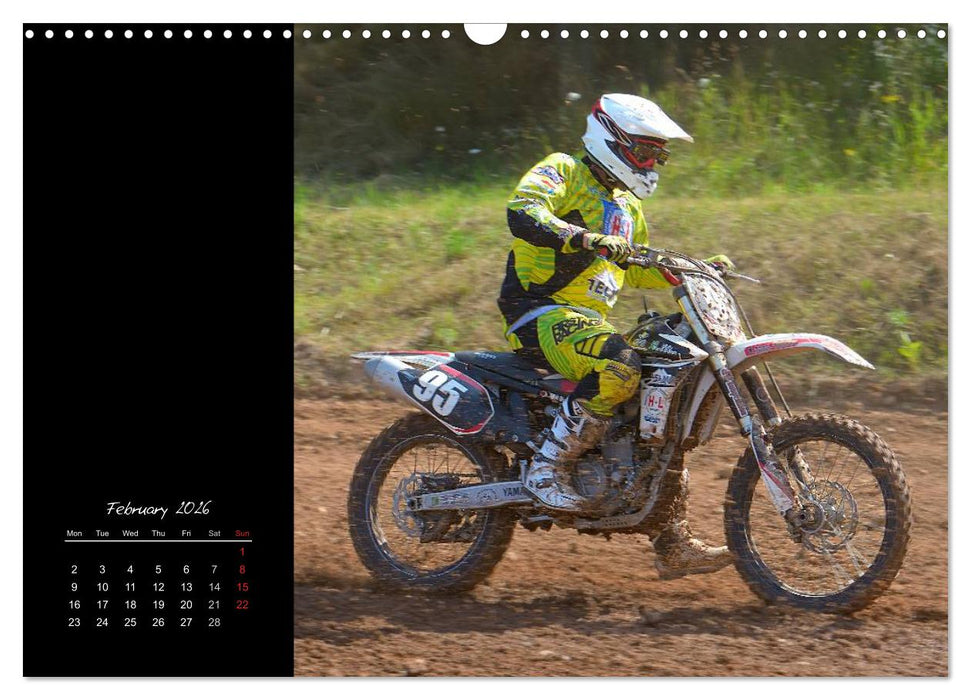 Motocross - MX UK-Version (CALVENDO Monthly Calendar 2026)