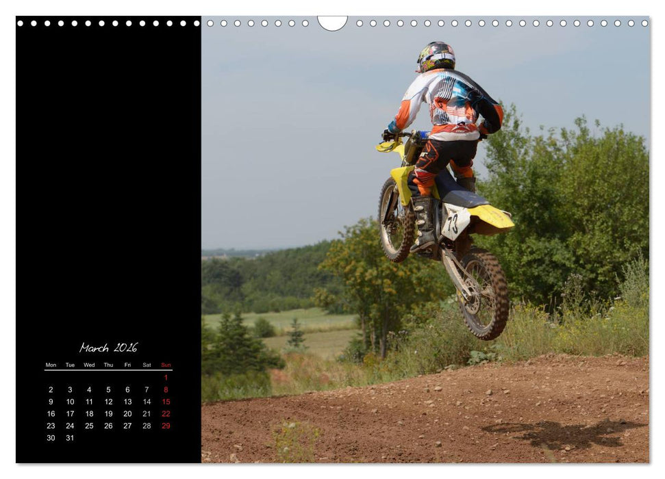 Motocross - MX UK-Version (CALVENDO Monthly Calendar 2026)