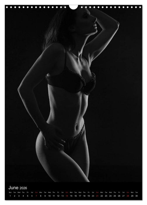 Erotic Silhouettes / UK-Version (CALVENDO Monthly Calendar 2026)