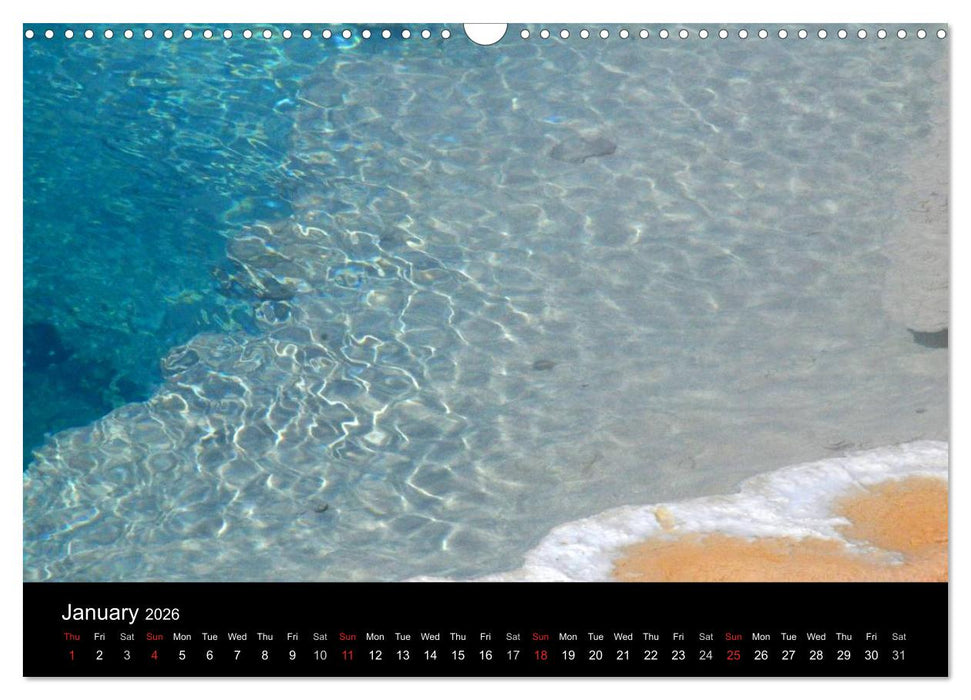 The Yellowstone National Park (CALVENDO Monthly Calendar 2026)