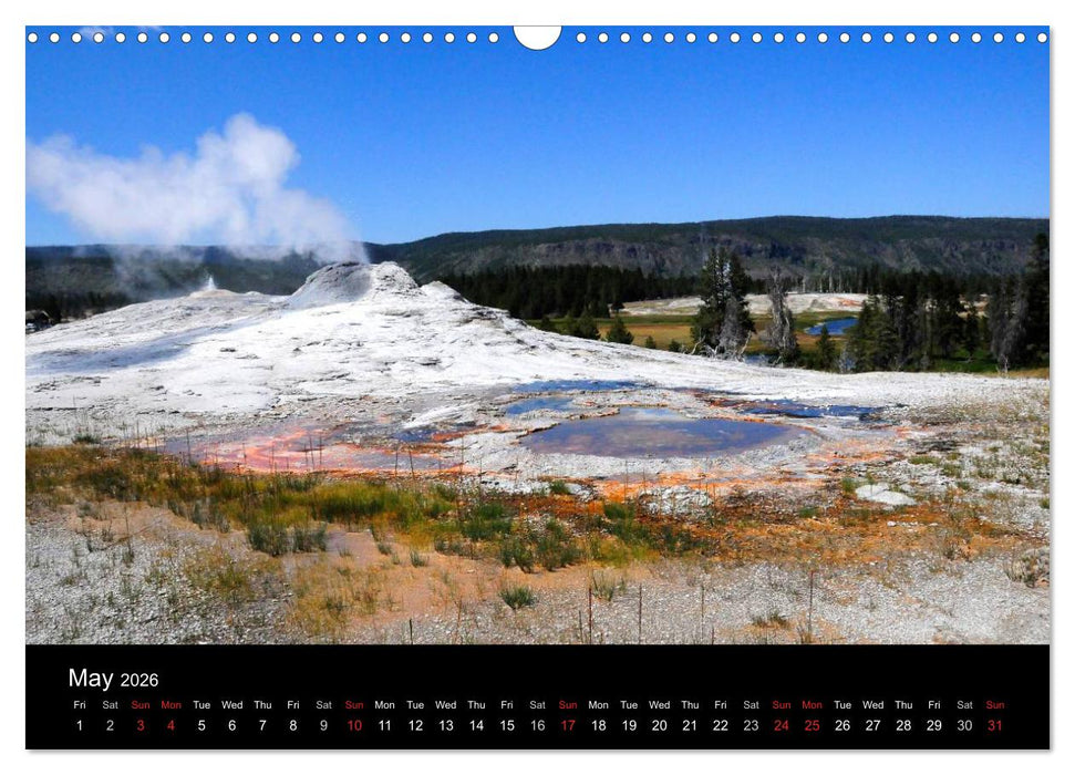 The Yellowstone National Park (CALVENDO Monthly Calendar 2026)