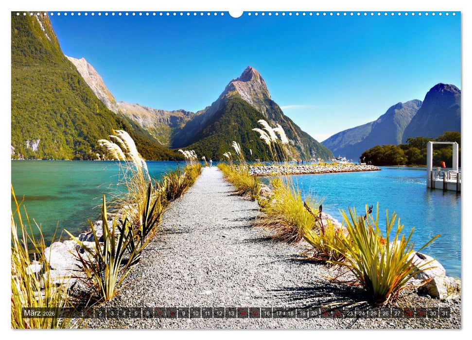 Neuseeland, Südpazifische Inseln (CALVENDO Wandkalender 2026)