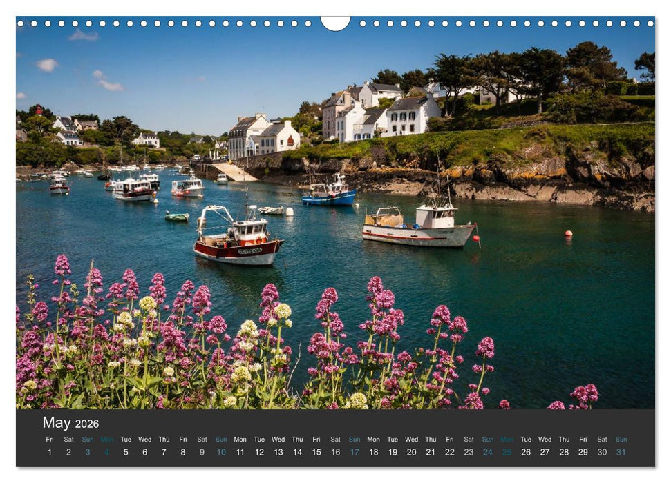 Brittany - Land of the sea - UK-Version (CALVENDO Monthly Calendar 2026)