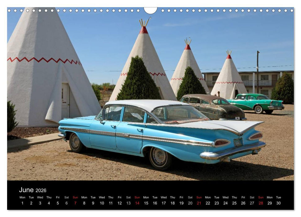 Route 66 in the Southwest (UK-Version) (CALVENDO Monthly Calendar 2026)