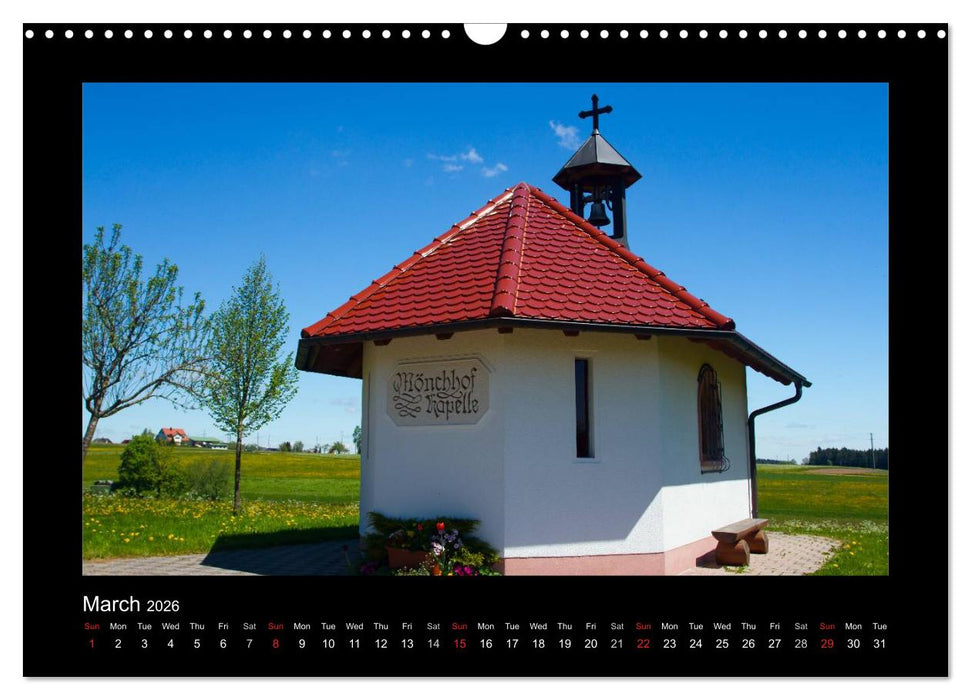 The Black Forest - UK Version (CALVENDO Monthly Calendar 2026)