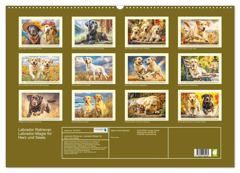 Labrador Retriever. Labrador-Magie für Herz und Seele (CALVENDO Wandkalender 2026)
