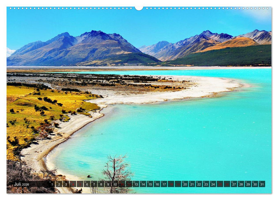 Neuseeland, Südpazifische Inseln (CALVENDO Premium Wandkalender 2026)