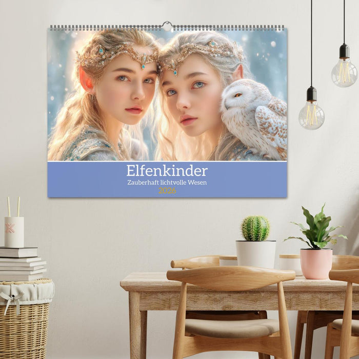 Elfenkinder - Zauberhaft lichtvolle Wesen (CALVENDO Wandkalender 2026)