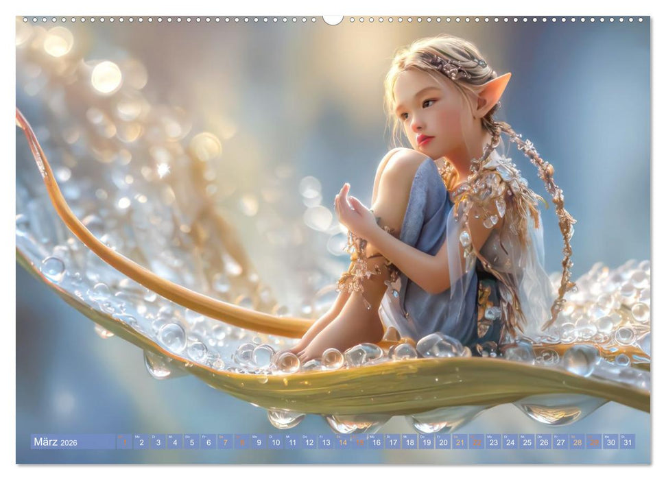 Elfenkinder - Zauberhaft lichtvolle Wesen (CALVENDO Wandkalender 2026)