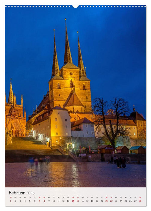 Erfurt - Zwischen Dom und Krämerbrücke (CALVENDO Premium Wandkalender 2026)