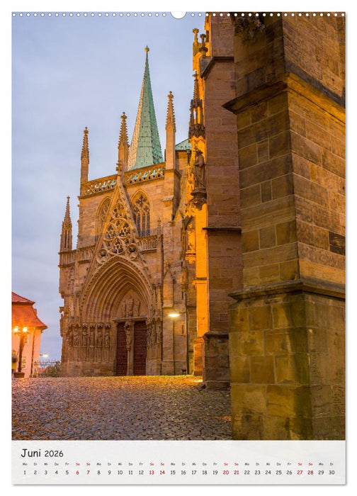 Erfurt - Zwischen Dom und Krämerbrücke (CALVENDO Premium Wandkalender 2026)