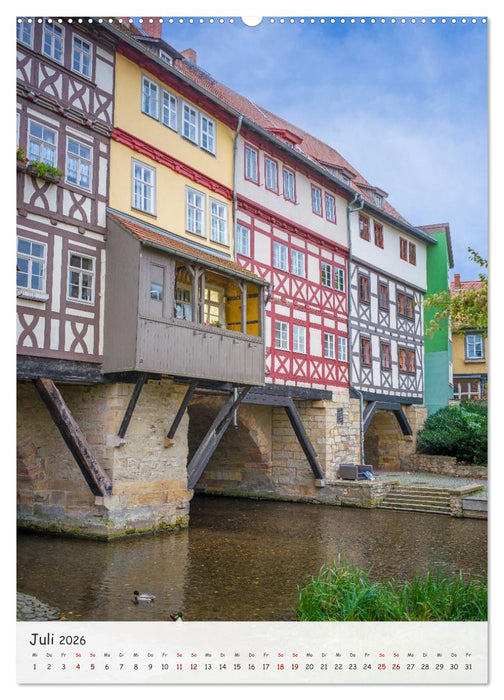 Erfurt - Zwischen Dom und Krämerbrücke (CALVENDO Premium Wandkalender 2026)