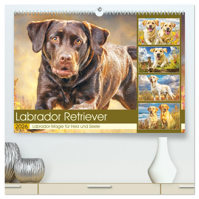 Labrador Retriever. Labrador-Magie für Herz und Seele (CALVENDO Premium Wandkalender 2026)